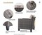 Patio Furniture Set: 4 Piece Wicker Rattan Conversation Set for Yard Porch with Loveseat Chairs, Coffee Table, and High Back Couch for All Weather. Color: Beige